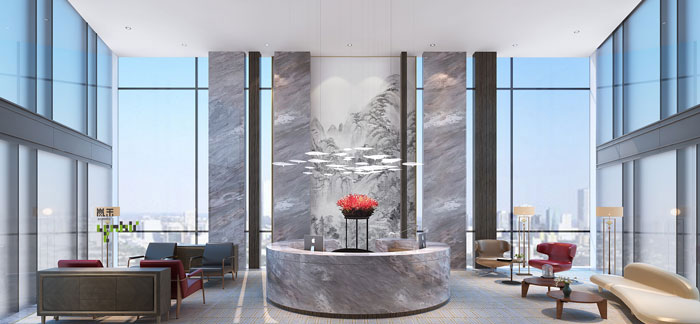 杭州金融公司辦公室裝修設計效果圖