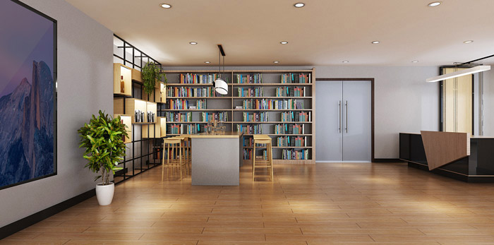教育培訓辦公空間裝修設(shè)計效果圖