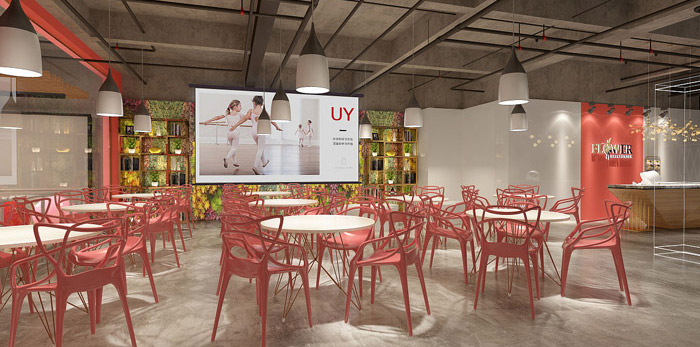 舞蹈培訓班裝修設(shè)計效果圖