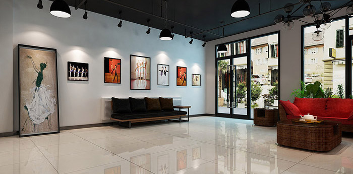 舞蹈培訓機構(gòu)裝修設(shè)計效果圖