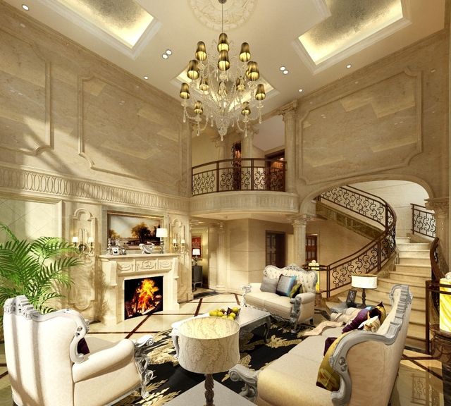 美式風格客廳效果圖