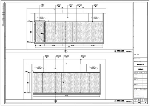 某寫字樓室內(nèi)深化設計裝飾施工圖預算部立面圖40-41
