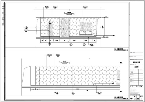 某寫字樓室內(nèi)深化設計裝飾施工圖走廊立面圖90（一）
