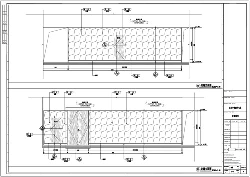 某寫字樓室內(nèi)深化設計裝飾施工圖走廊立面圖90（三）