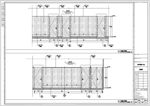 某寫字樓室內(nèi)深化設計裝飾施工圖走廊立面圖91（二）