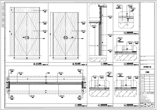 某寫字樓室內(nèi)深化設計裝飾施工圖門表圖5