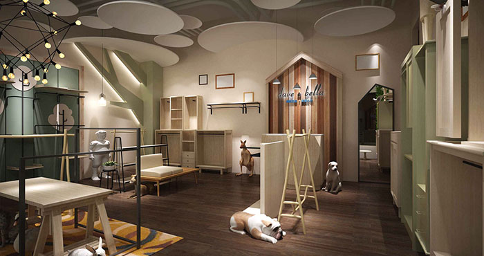 個性童裝專賣店裝修設計案例