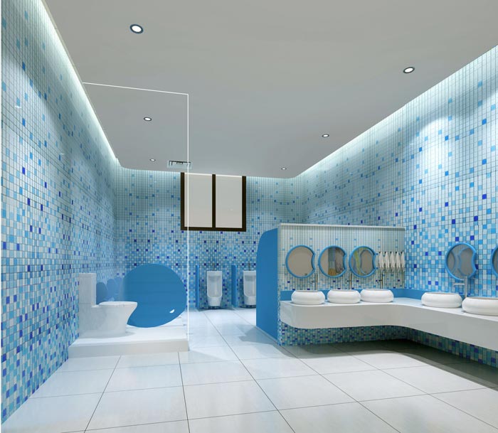 國際雙語幼兒園衛生間裝修設計案例