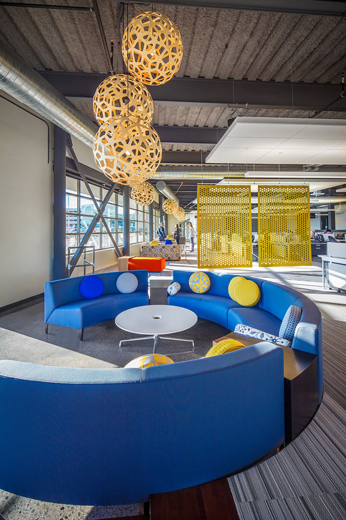 LOFT風格辦公室交流區設計效果圖