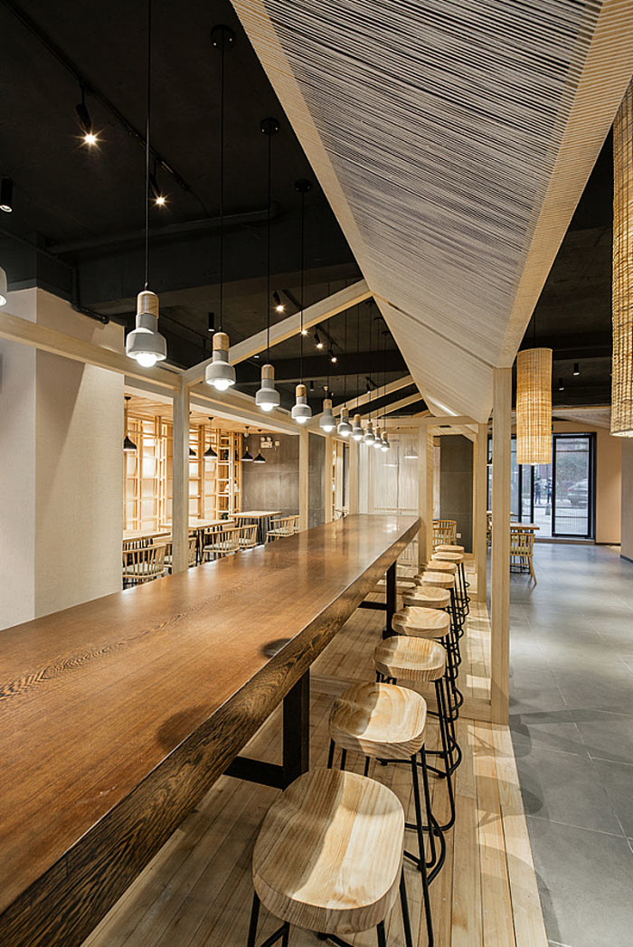 特色面館大眾區裝修設計效果圖