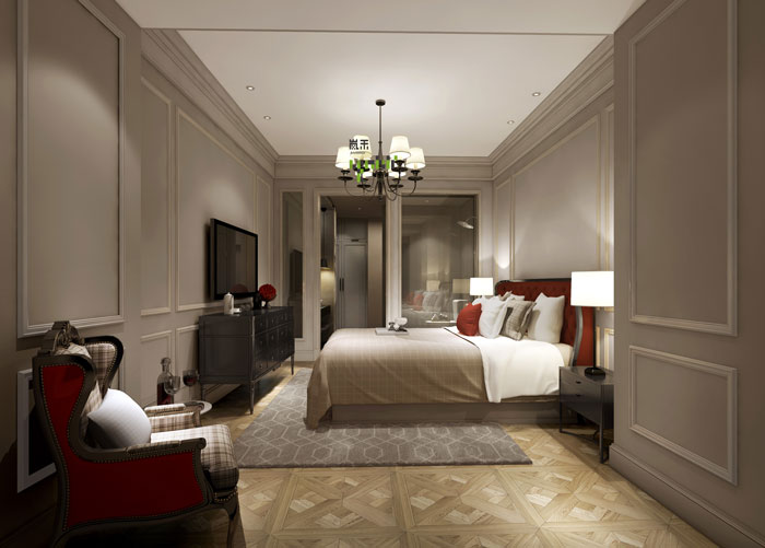 愛(ài)情酒店英倫客房裝修設(shè)計(jì)效果圖