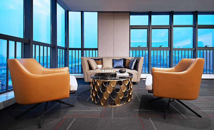 金融公司休息區裝修設計效果圖