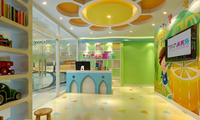 托管班前臺裝修設計效果圖