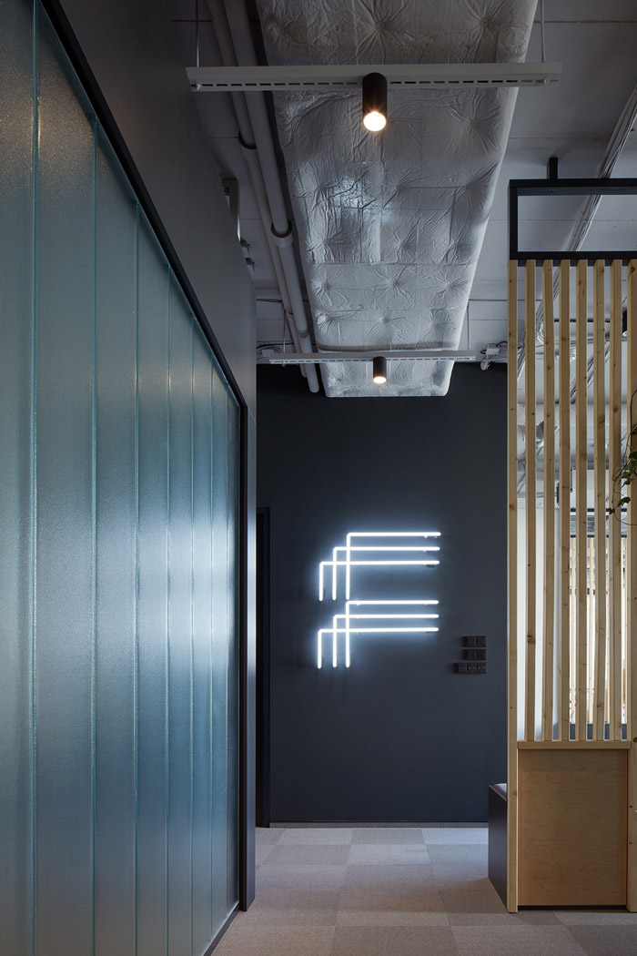 數字科技公司辦公室進門區設計方案