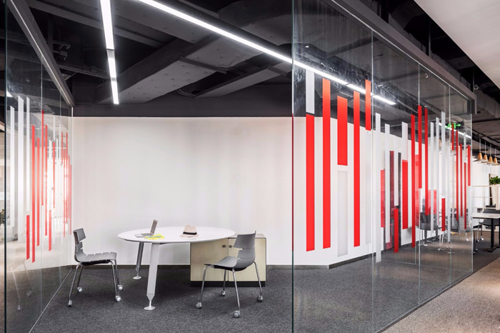 科技辦公接待區裝修設計效果圖