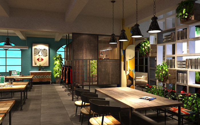 服裝公司進門區裝修設計效果圖