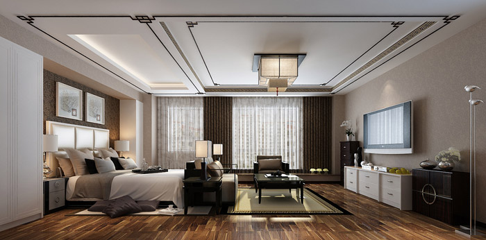 私人辦公室臥室裝修設計效果圖