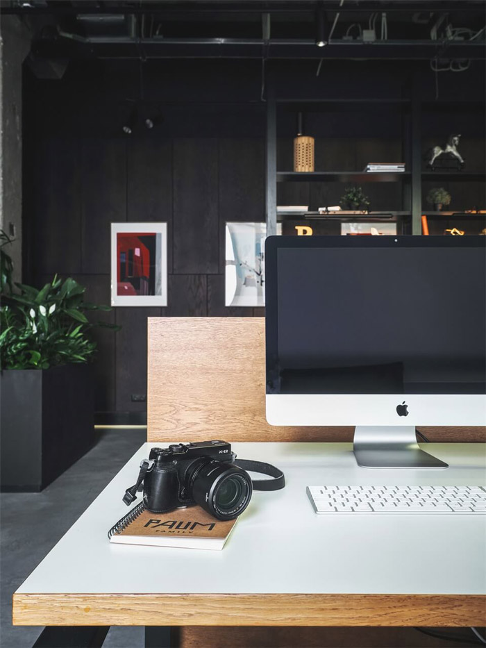 包豪斯風格辦公室辦公區裝修設計效果圖