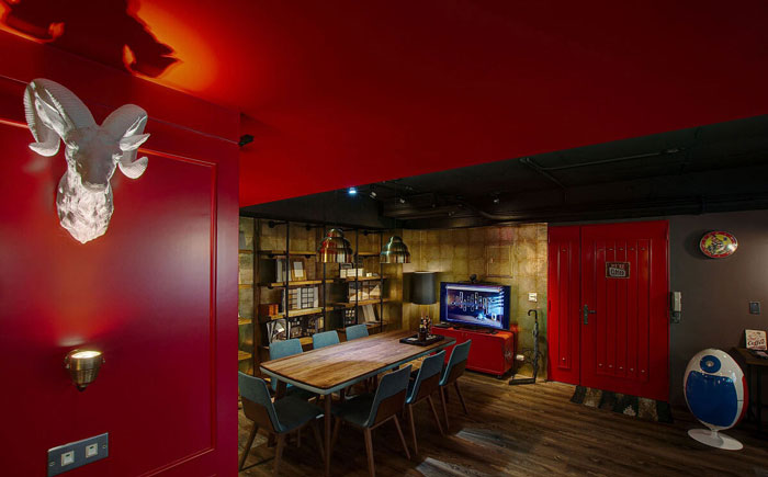 復古辦公室會議室設計效果圖