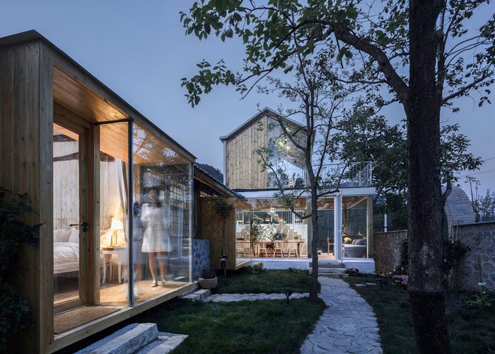 鄉村景區民宿過道裝修設計效果圖