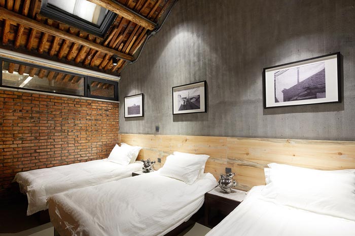 景區三合院民宿三人間設計效果圖