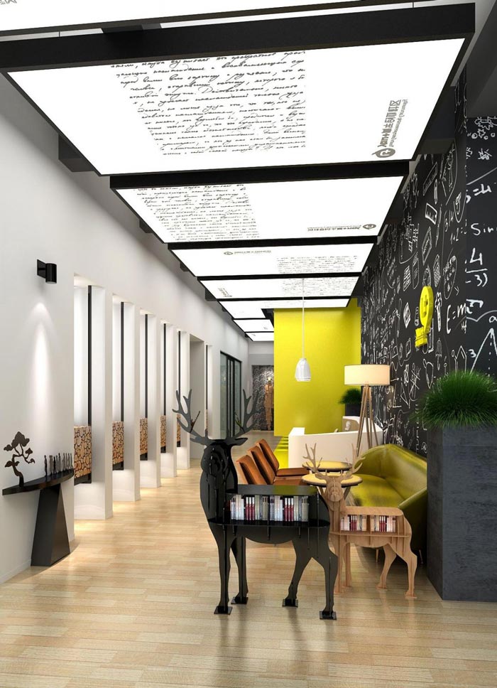 企業孵化器接待裝修設計效果圖