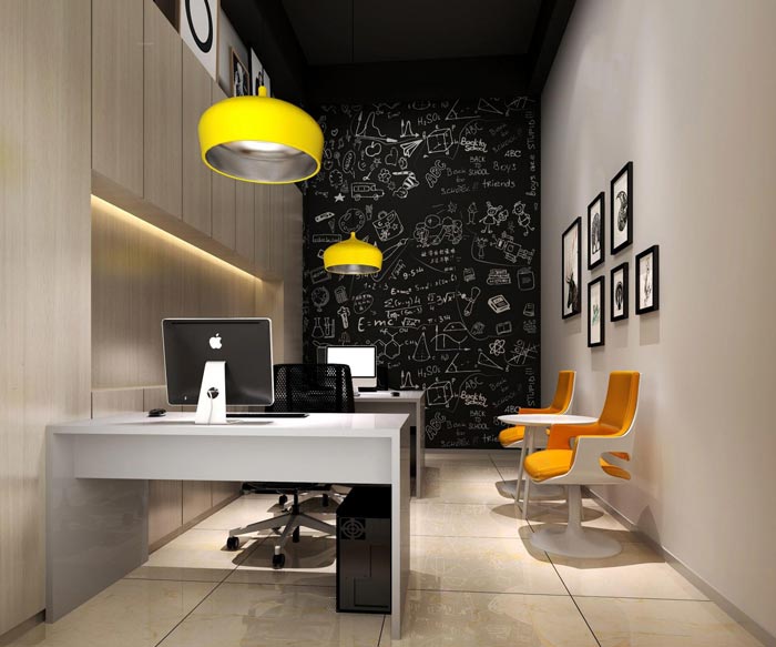 企業孵化器辦公區裝修設計效果圖